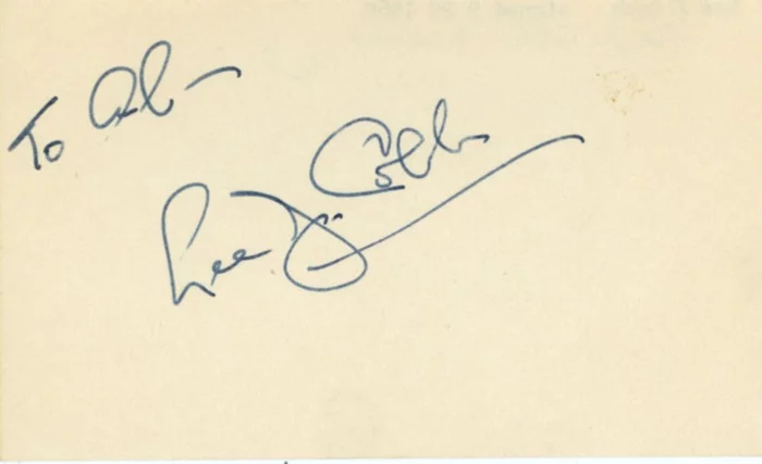 Lee J. Cobb autograph