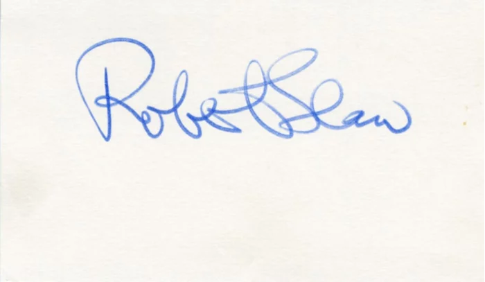 Robert Shaw autograph