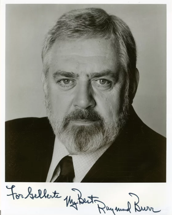 Raymond Burr autograph