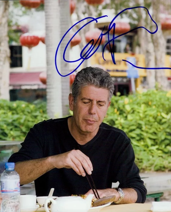 Anthony Bourdain autograph