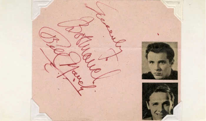Billy and Bobby Mauch autograph