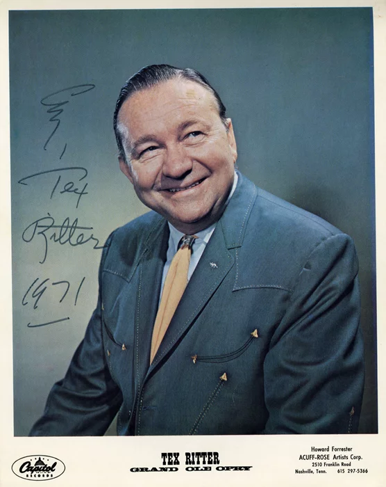 Tex Ritter autograph