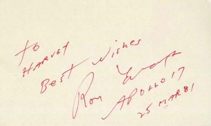 Ron Evans autograph