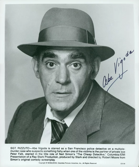 Abe Vigoda autograph