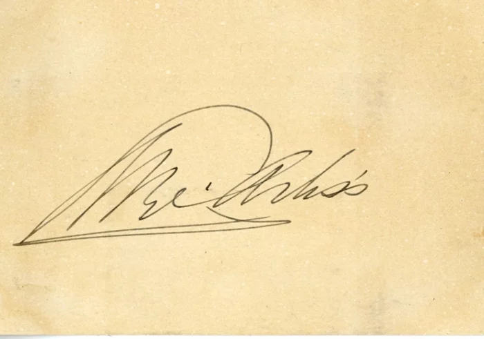 George Arliss autograph