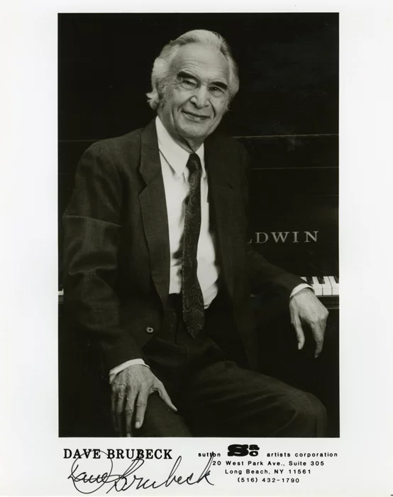 Dave Brubeck autograph