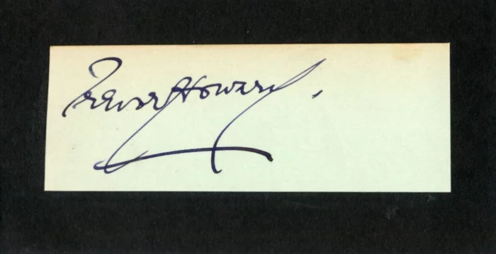 Trevor Howard autograph
