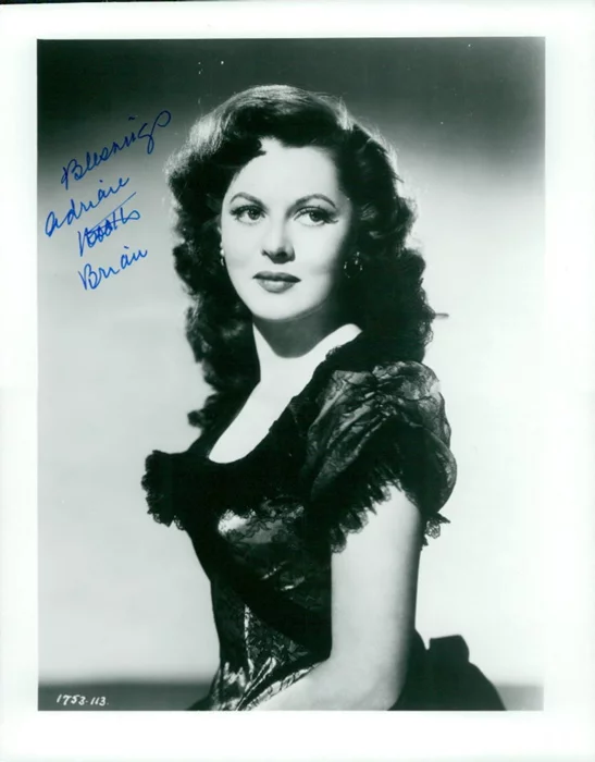 Adrian Booth autograph