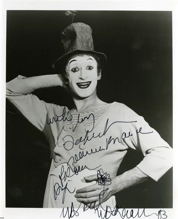 Marcel Marceau autograph