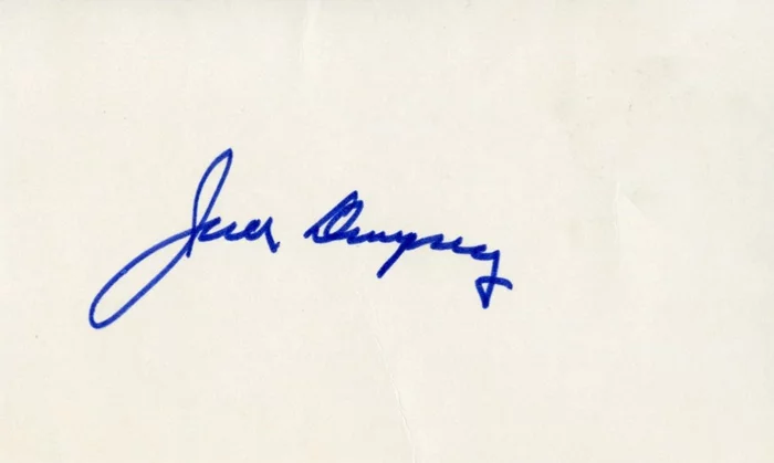 Jack Dempsey autograph