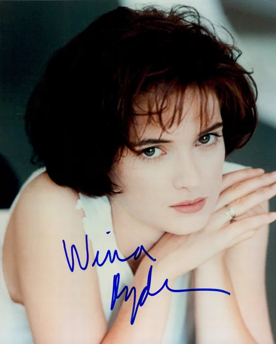 Winona Ryder autograph