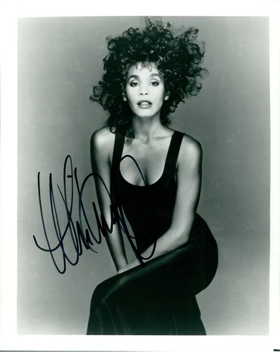 Whitney Houston autograph