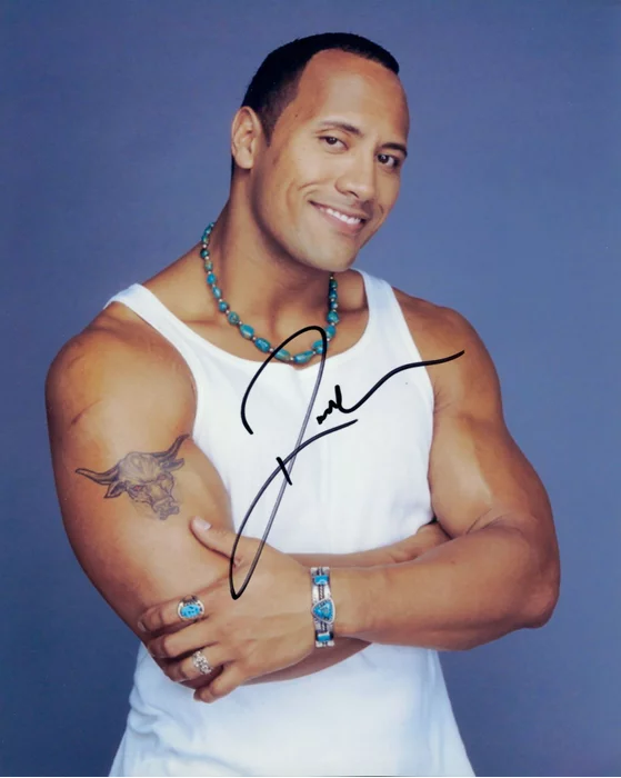 Dwayne Johnson autograph