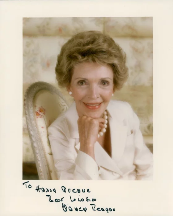 Nancy Reagan autograph