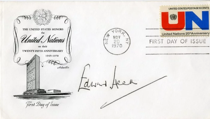 Edward Heath autograph
