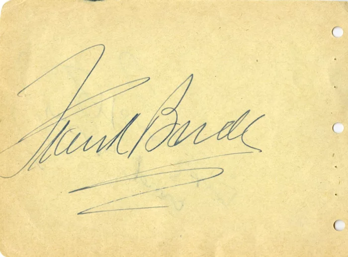 Frank Buck autograph