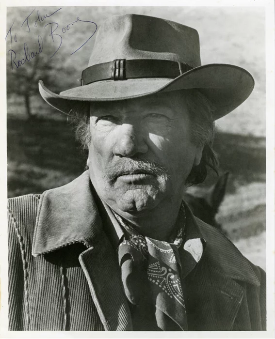 Richard Boone autograph
