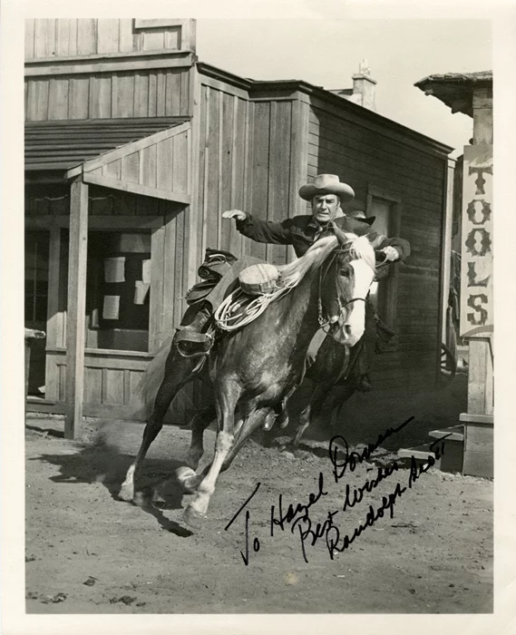 Randolph Scott autograph