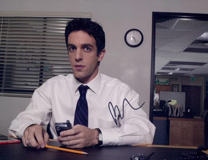B.J. Novak autograph