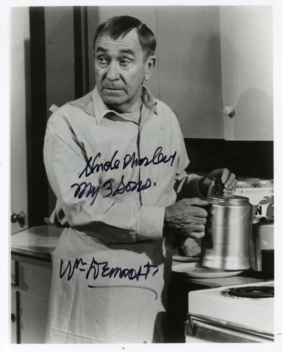 William Demarest autograph