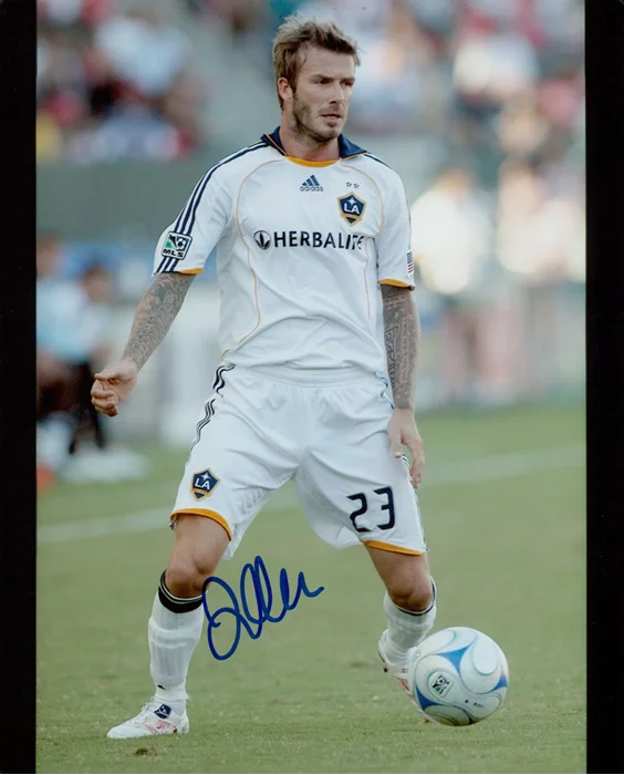 David Beckham autograph