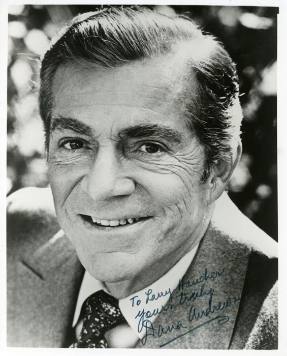 Dana Andrews autograph