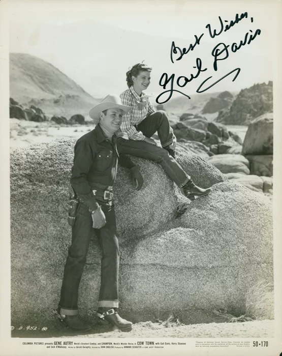 Gail Davis autograph
