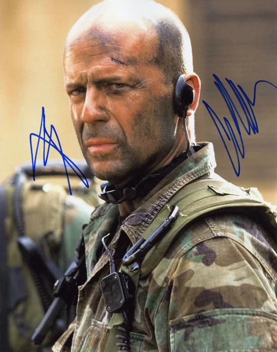Bruce Willis autograph