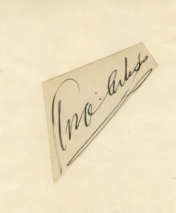 George Arliss autograph