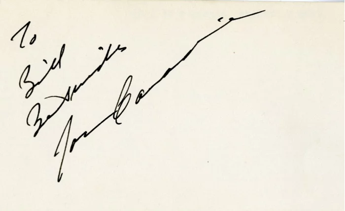 John Carradine autograph