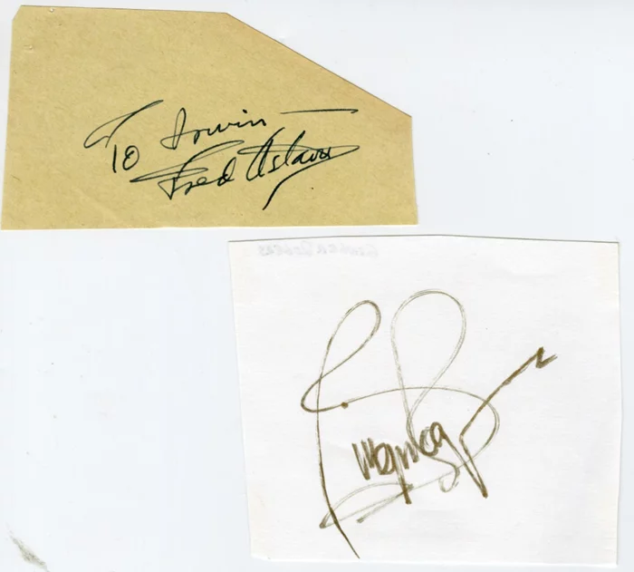 Astaire & Rogers autograph