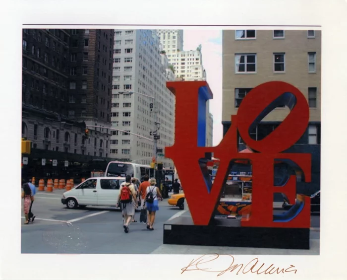 Robert Indiana autograph