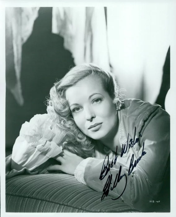 Hillary Brooke autograph