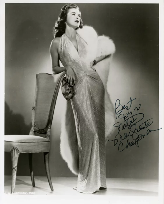 Marguerite Chapman autograph