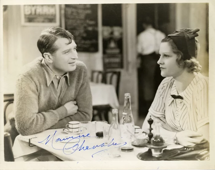 Maurice Chevalier autograph
