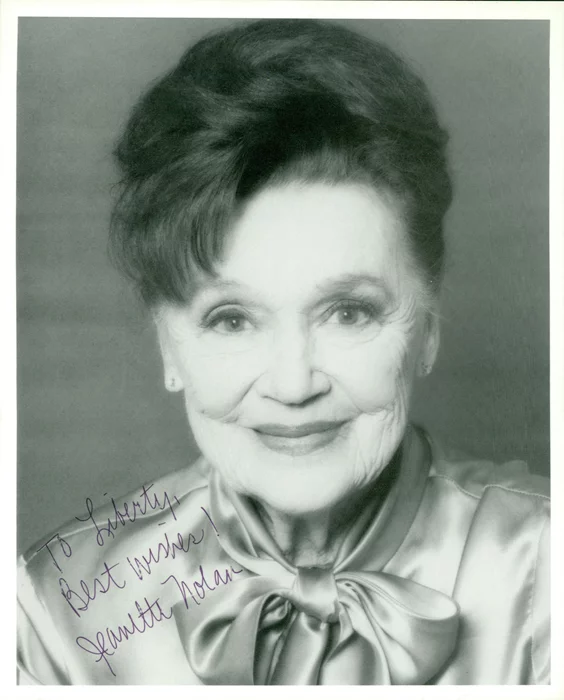 Jeanette Nolan autograph