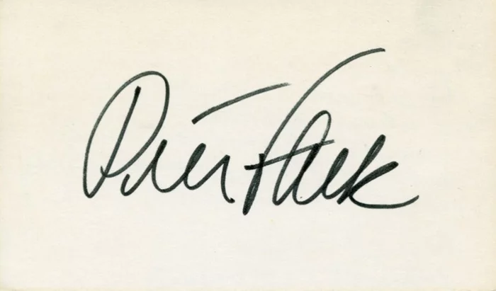 Peter Falk autograph