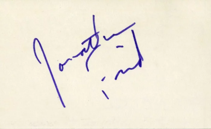 Jonathan Frid autograph