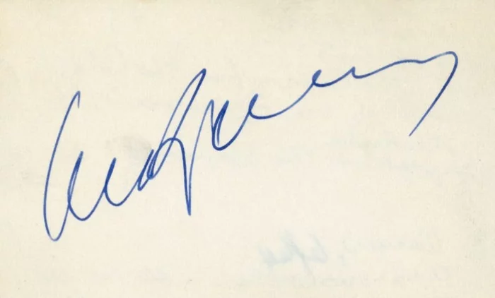 Oskar Werner autograph