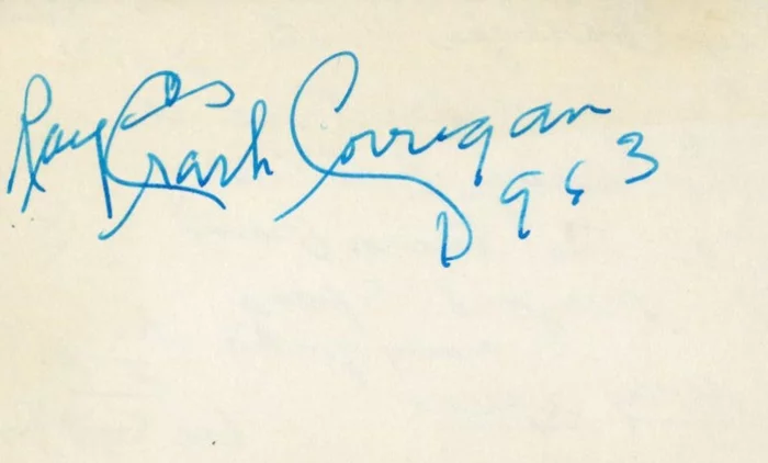 Ray 'Crash' Corrigan autograph