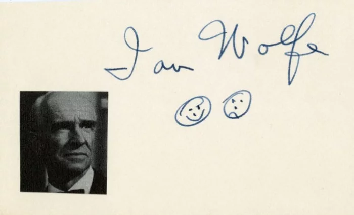 Ian Wolfe autograph