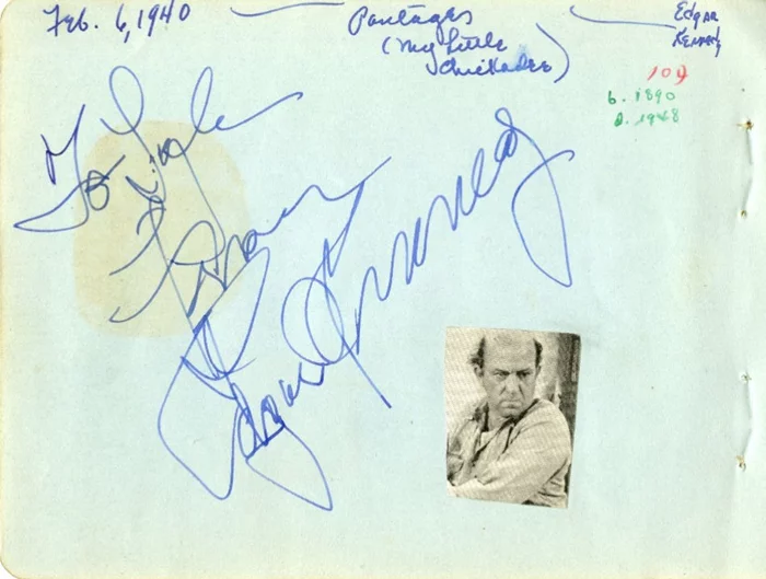 Edgar Kennedy autograph