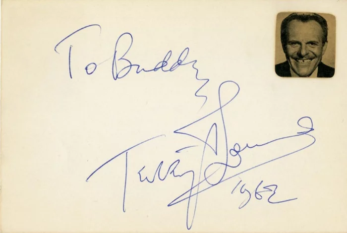 Terry-Thomas autograph