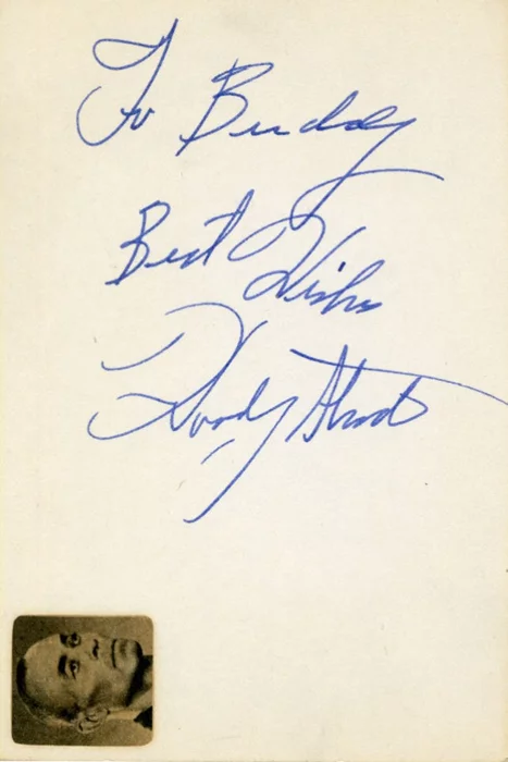 Woody Strode autograph