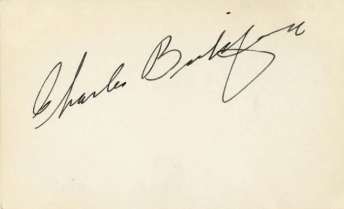 Charles Bickford autograph