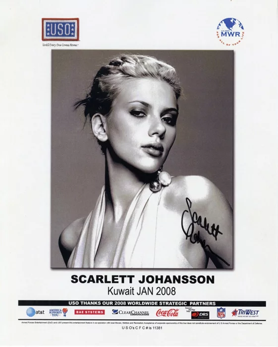 Scarlett Johansson autograph