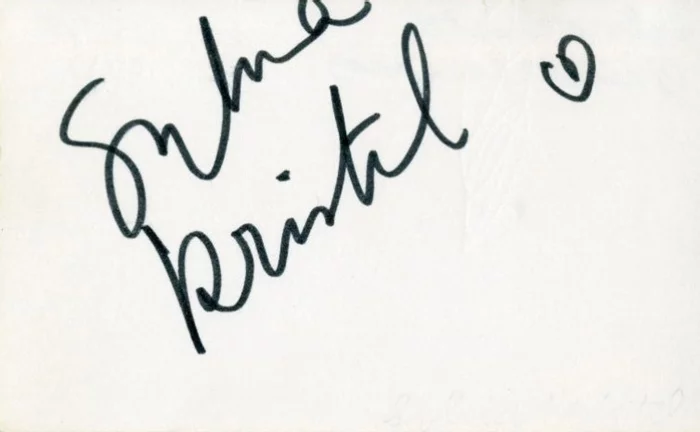 Sylvia Kristel autograph