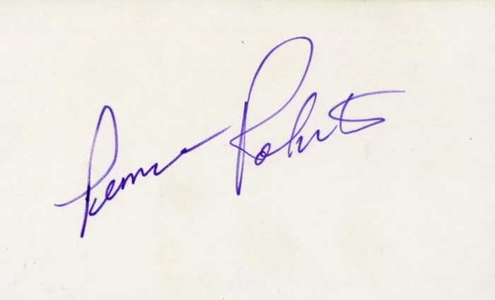 Pernell Roberts autograph