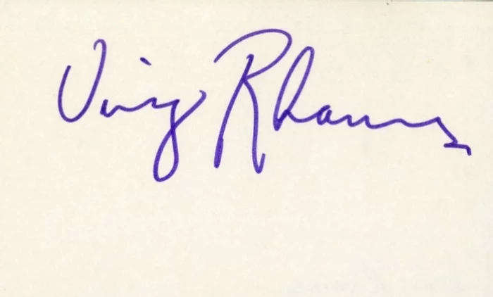 Ving Rhames autograph