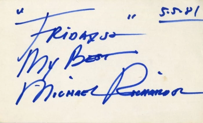 Michael Richards autograph